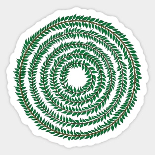 Merry go round (green) Sticker